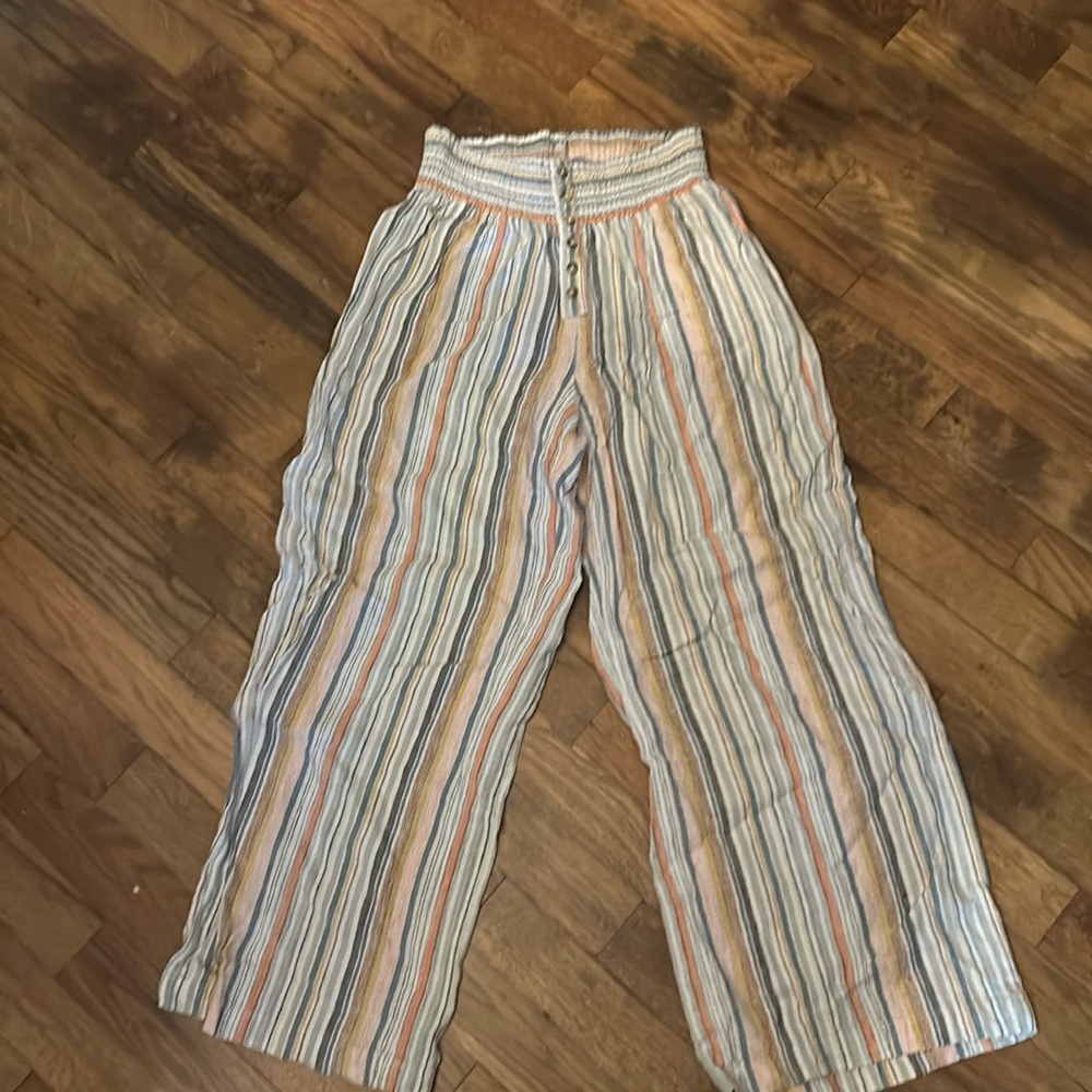 Striped Linen Pants